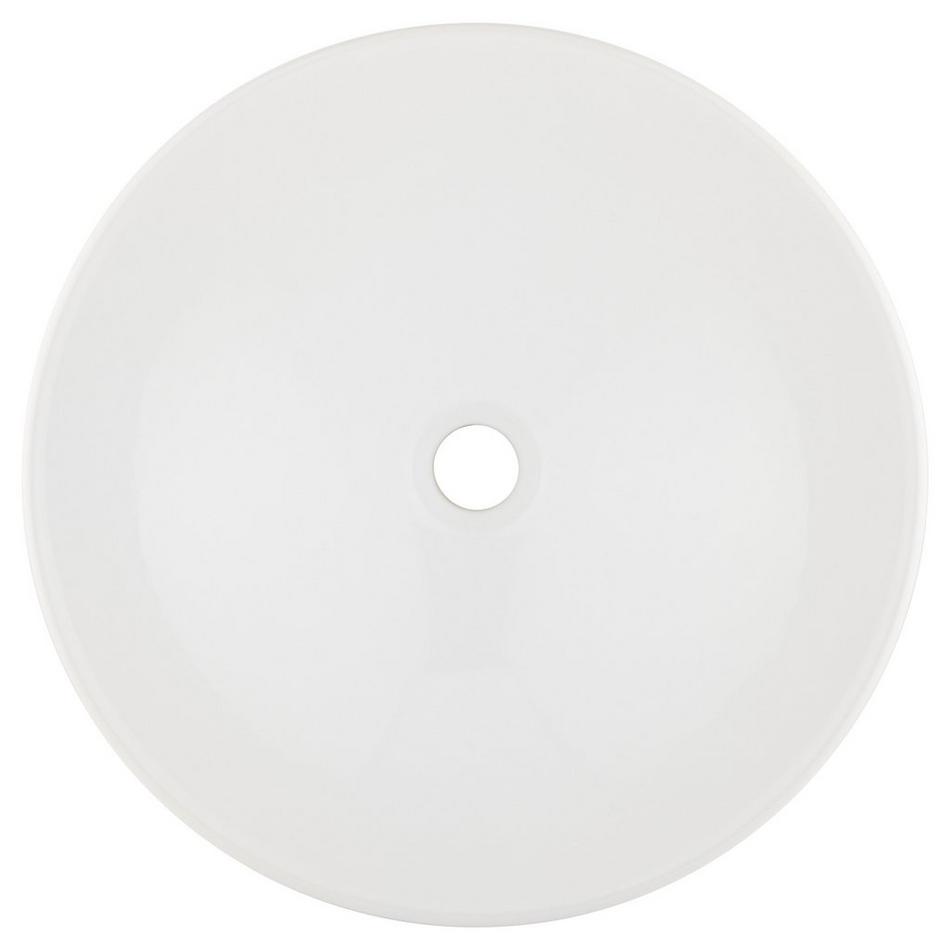 Toucey Porcelain Vessel Sink - White, , large image number 3