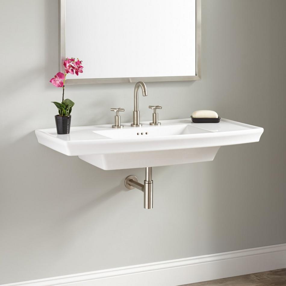 olney porcelain wall-mount sink | signature hardware