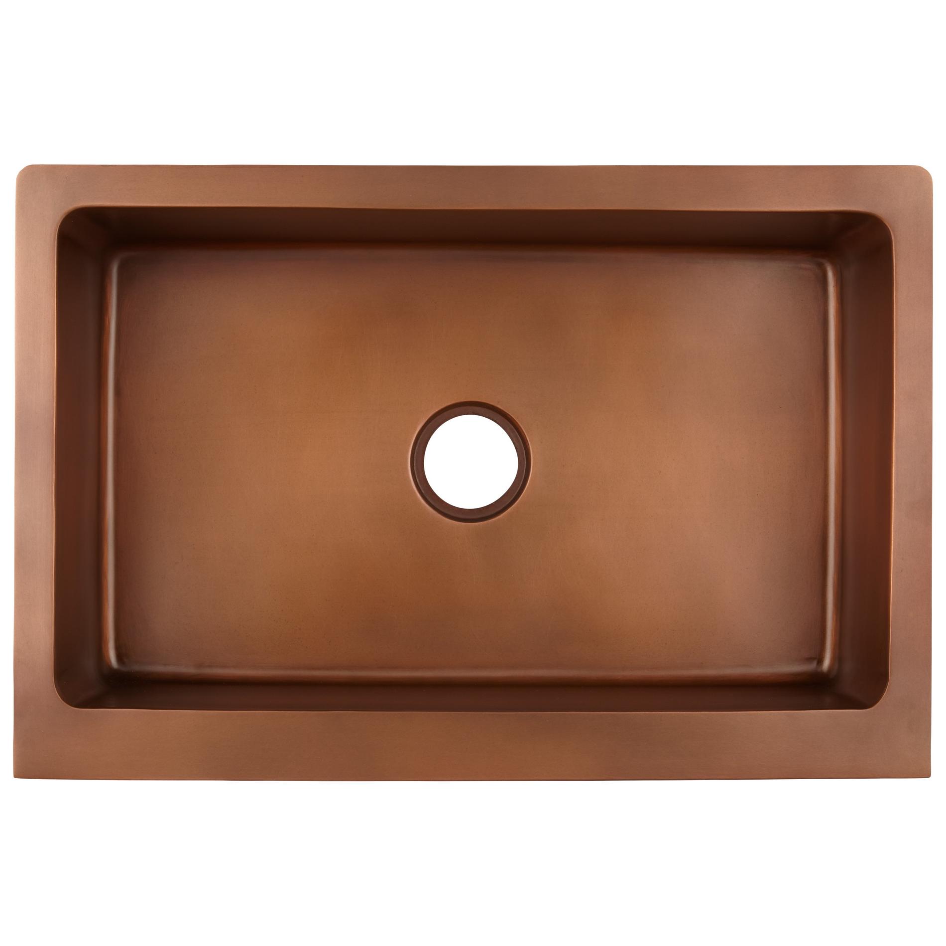 30 Raina Copper Retrofit Farmhouse Sink Signature Hardware