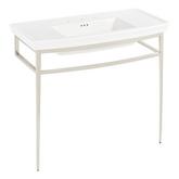 Olney Porcelain Console Sink with Metal Stand | Signature Hardware