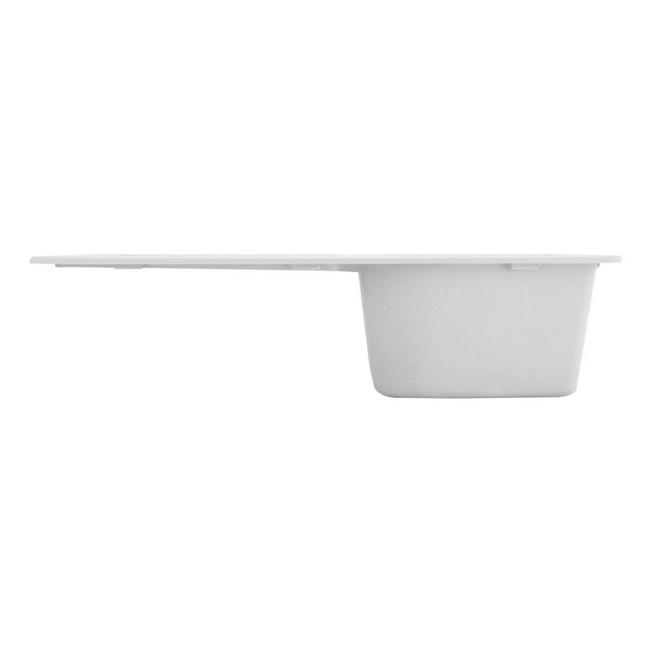 34" Allardt Drop-In Granite Composite Sink with Drainboard - Cloud White, , large image number 2
