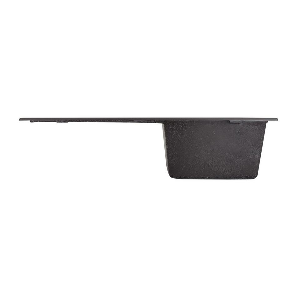 34" Allardt Drop-In Granite Composite Sink with Drainboard - Black, , large image number 2