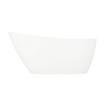 66" Sheba Solid Surface Freestanding Tub - Integral Overflow & White Drain - Matte Finish, , large image number 2