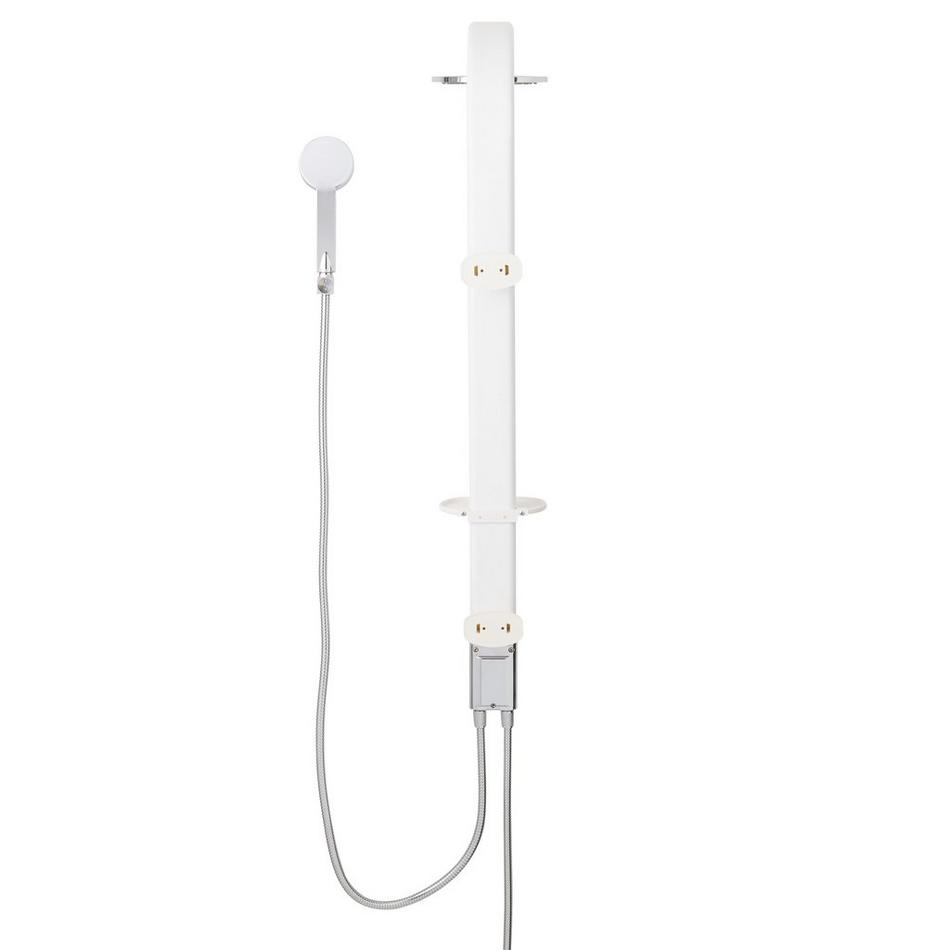 Tilley Outdoor Shower Panel with Hand Shower - White, , large image number 3