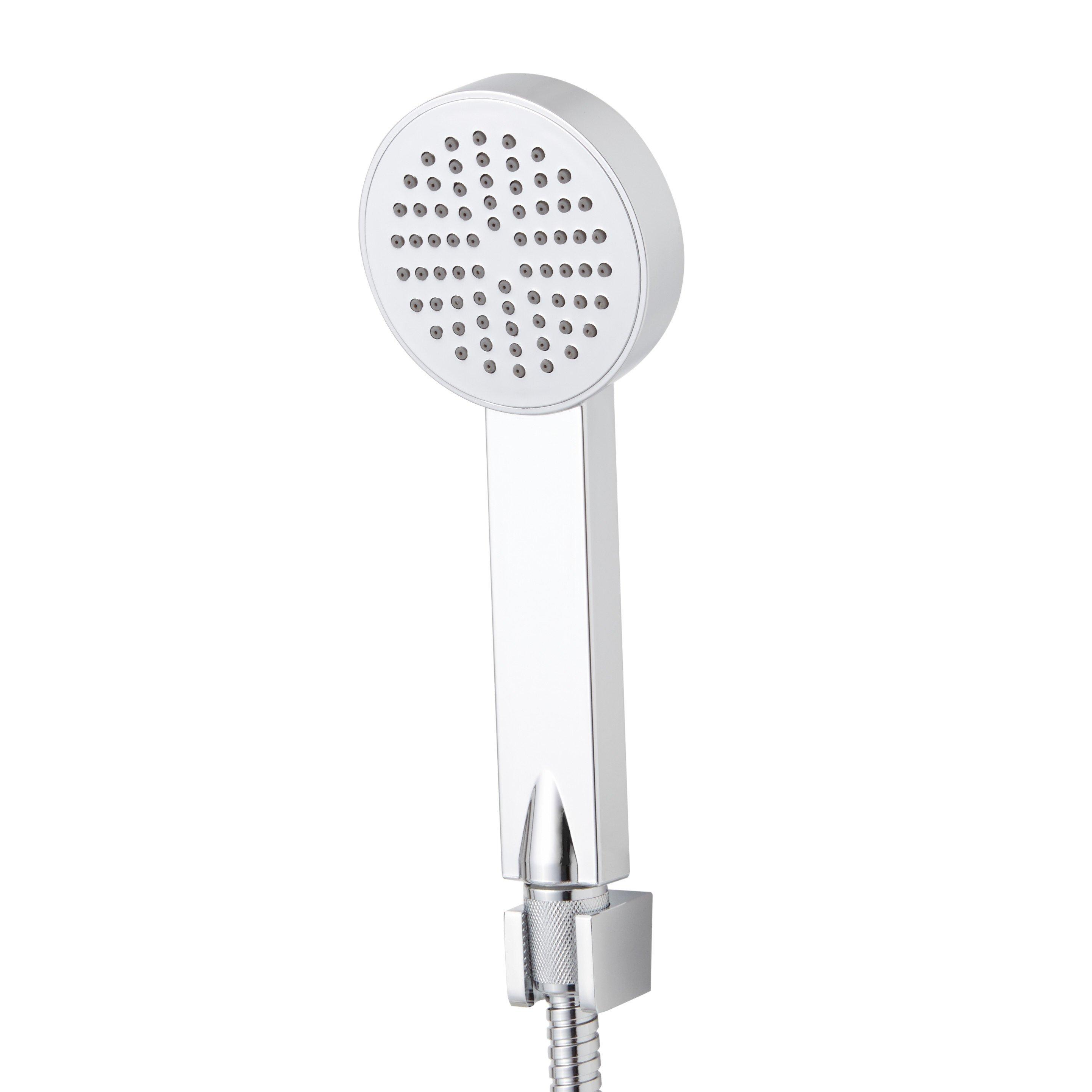Tilley Outdoor Shower Panel with Hand Shower - White | Signature