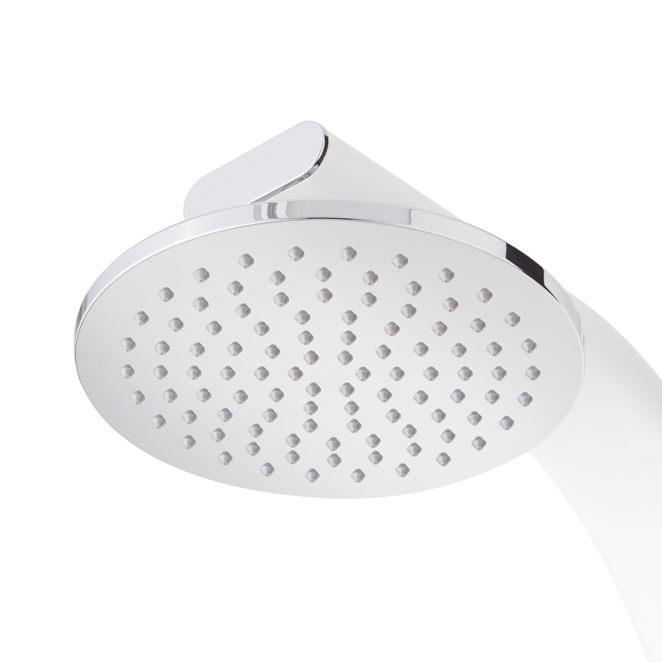Tilley Outdoor Shower Panel with Hand Shower - White | Signature