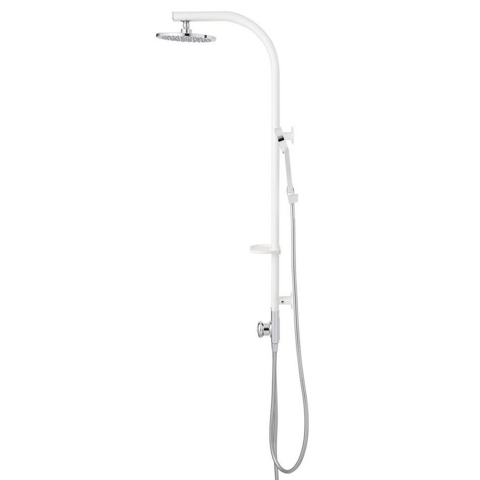 Tilley Outdoor Shower Panel with Hand Shower - White, , large image number 2