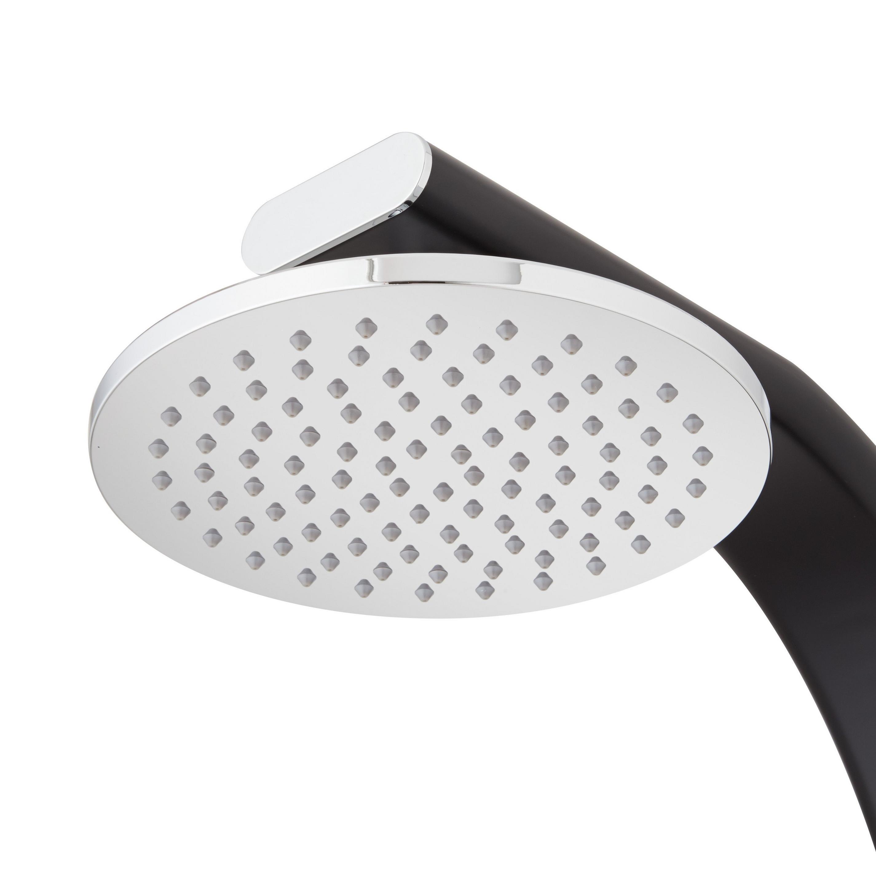 Tilley Outdoor Shower Panel with Hand Shower Black Signature Hardware