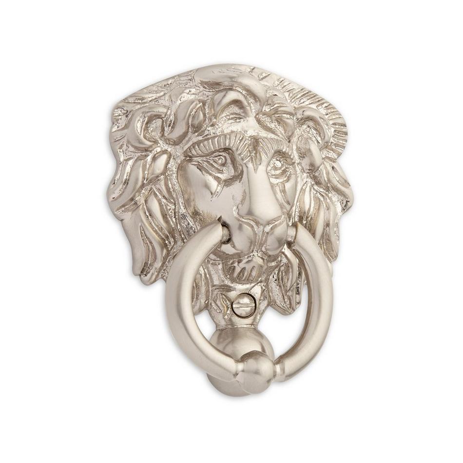 Small Brass Lion Door Knocker, , large image number 2