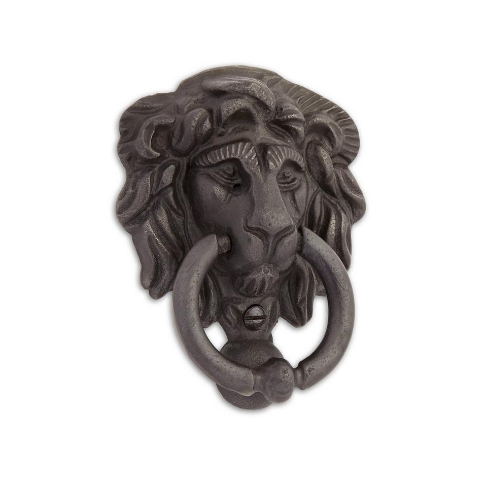 Small Iron Lion Door Knocker, , large image number 0