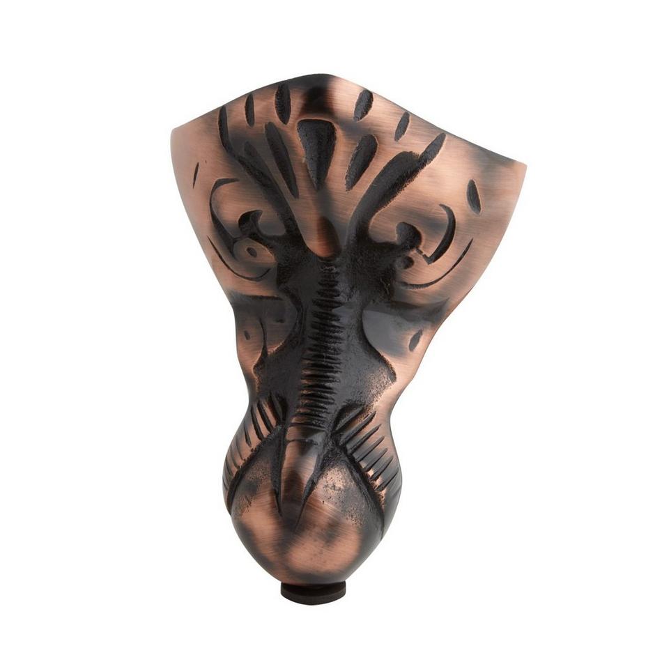 54" Miya Cast Iron Clawfoot Tub - Oil Rubbed Bronze Ball & Claw Feet - Black - No Drain, , large image number 2