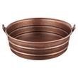 17" Copper Bucket Vessel Sink - Hammered - Decorative Copper Handle, , large image number 1
