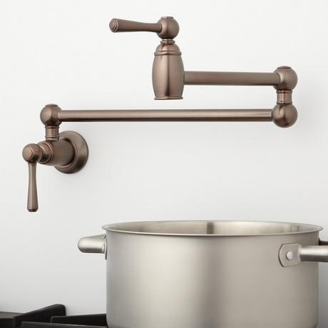 Poncia Retractable Wall-Mount Pot Filler