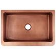30" Fiona Hammered Copper Farmhouse Sink, , large image number 5