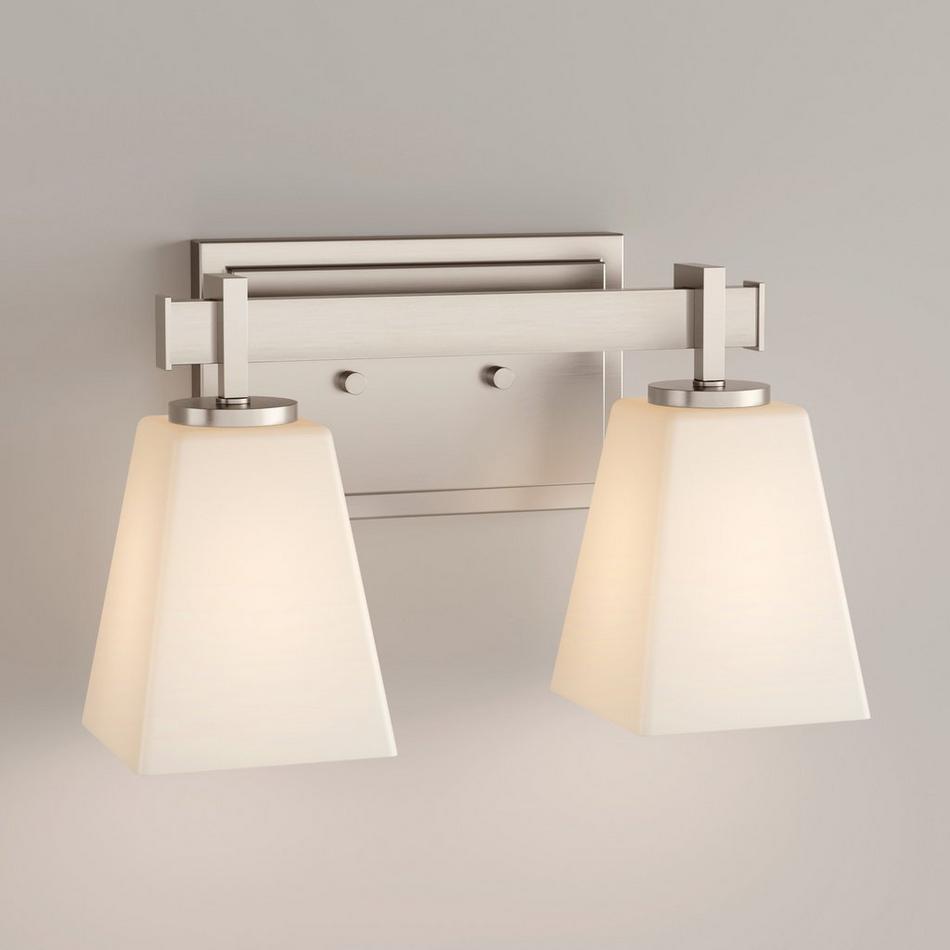 Hoxton 2-Light Vanity Light - Frosted Glass, , large image number 0