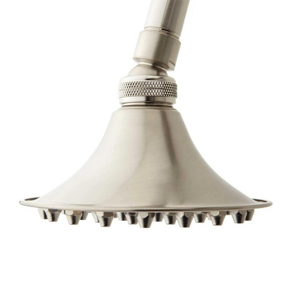 Cambridge Rainfall Nozzle Shower Head - 8" Offset Arm - Brushed Nickel, , large image number 3