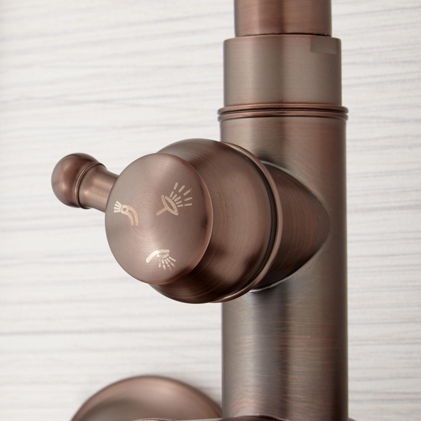 Dolwick Exposed Pipe Shower and Tub Faucet Signature Hardware
