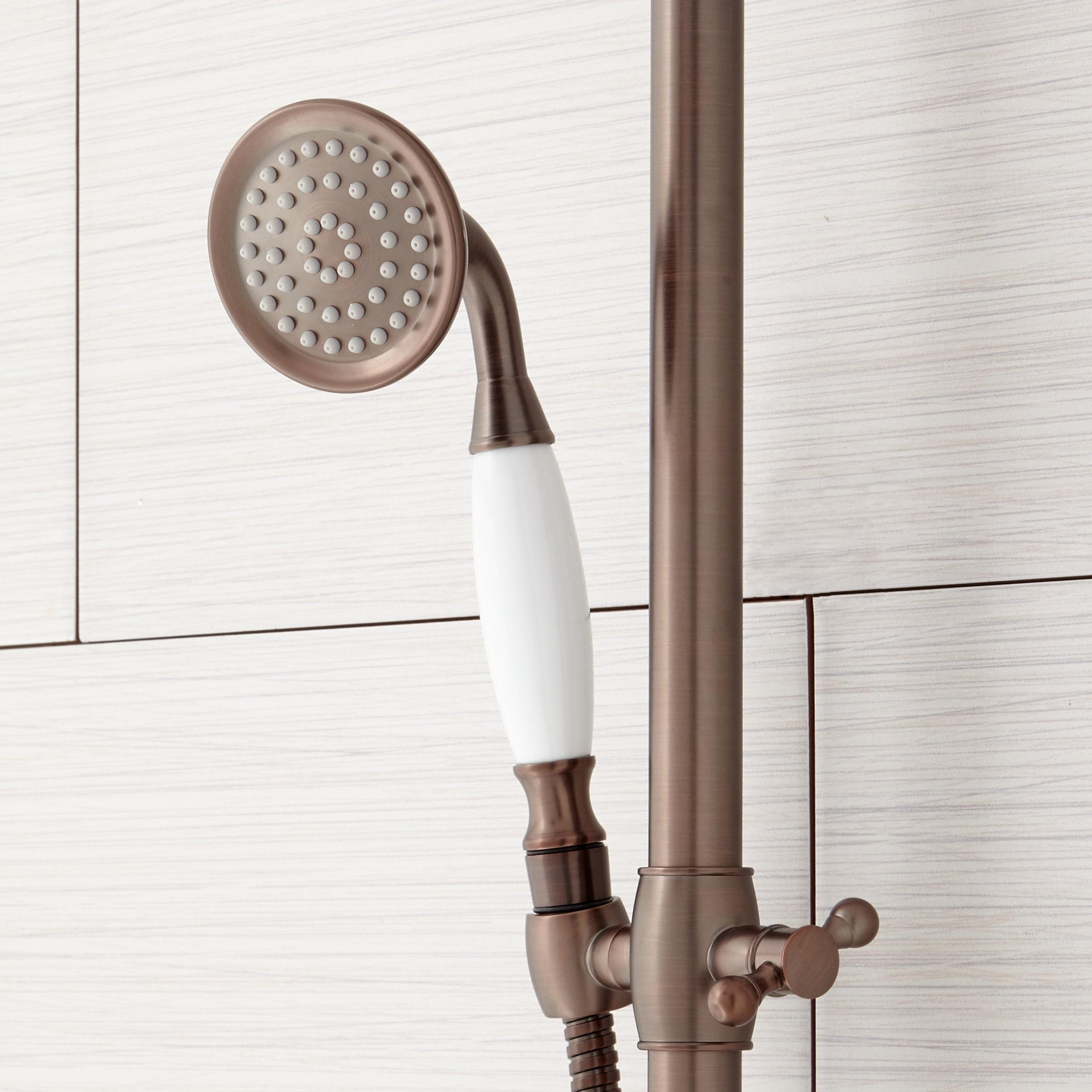 Dolwick Exposed Pipe Shower and Tub Faucet Signature Hardware