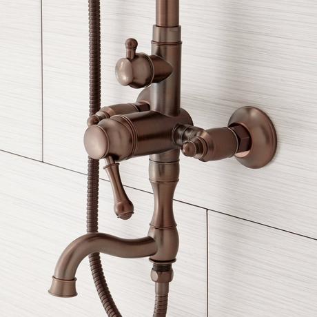 Dolwick Exposed Pipe Shower and Tub Faucet