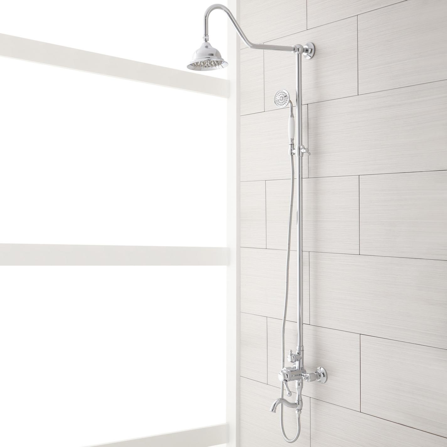 Dolwick Exposed Pipe Shower and Tub Faucet Signature Hardware
