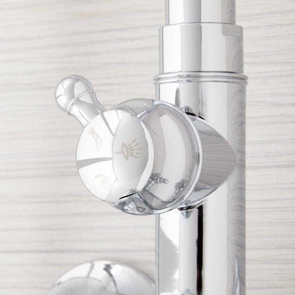 Dolwick Exposed Pipe Shower and Tub Faucet - Chrome, , large image number 3