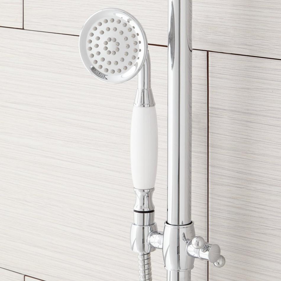 Dolwick Exposed Pipe Shower and Tub Faucet - Chrome, , large image number 2