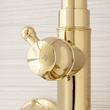 Dolwick Exposed Pipe Shower and Tub Faucet - Polished Brass | Signature ...