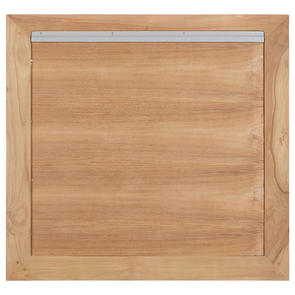 36" Osa Teak Beveled Mirror - Natural Teak, , large image number 3