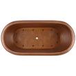 61" Kaela Copper Pedestal Air Tub, , large image number 3