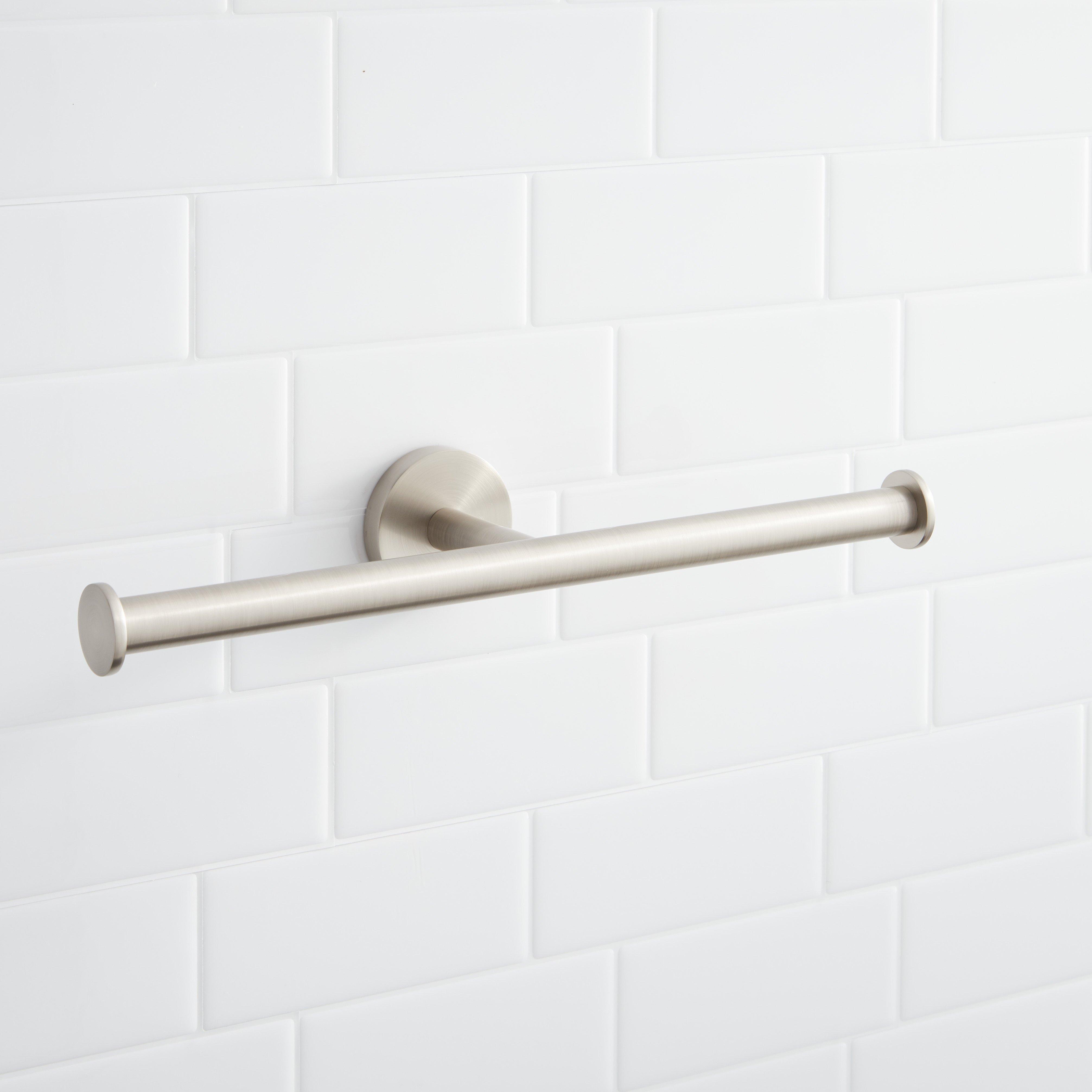 Exira Dual Toilet Paper Holder - Brushed Nickel | Signature
