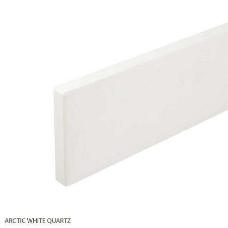 31" Quartz Vanity Backsplash - 2cm -  Arctic White