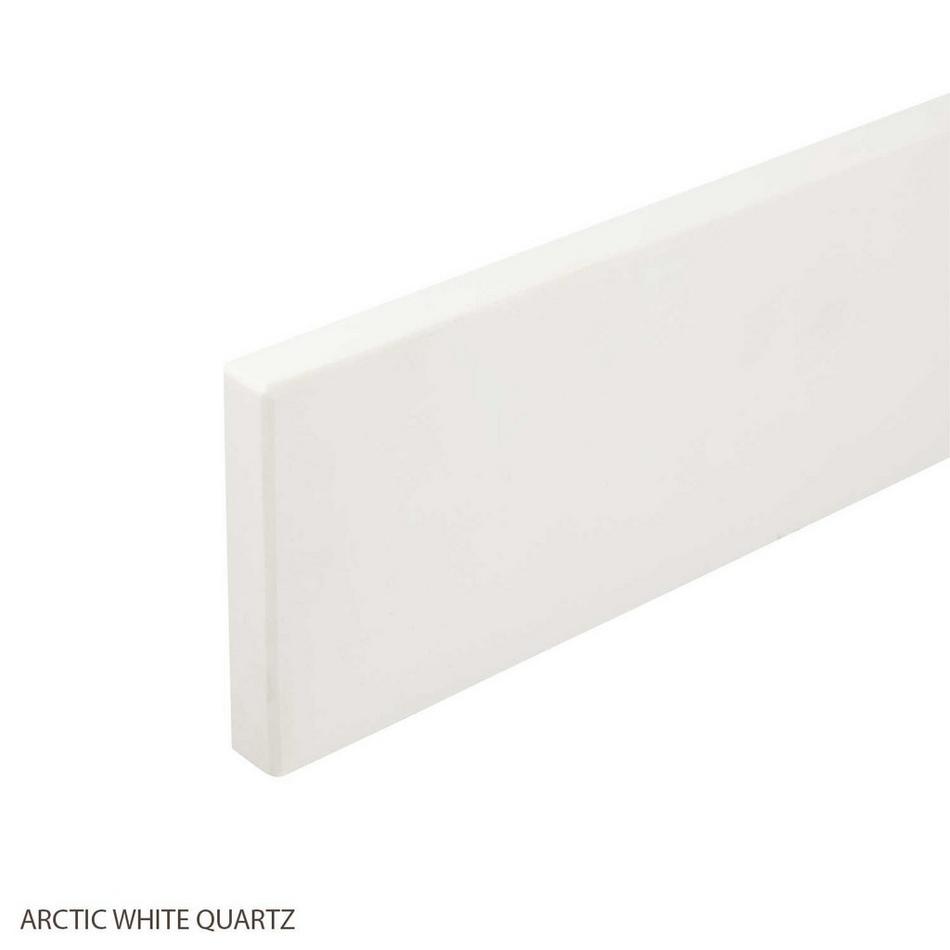 37" Quartz Vanity Backsplash - 2cm -  Arctic White, , large image number 0