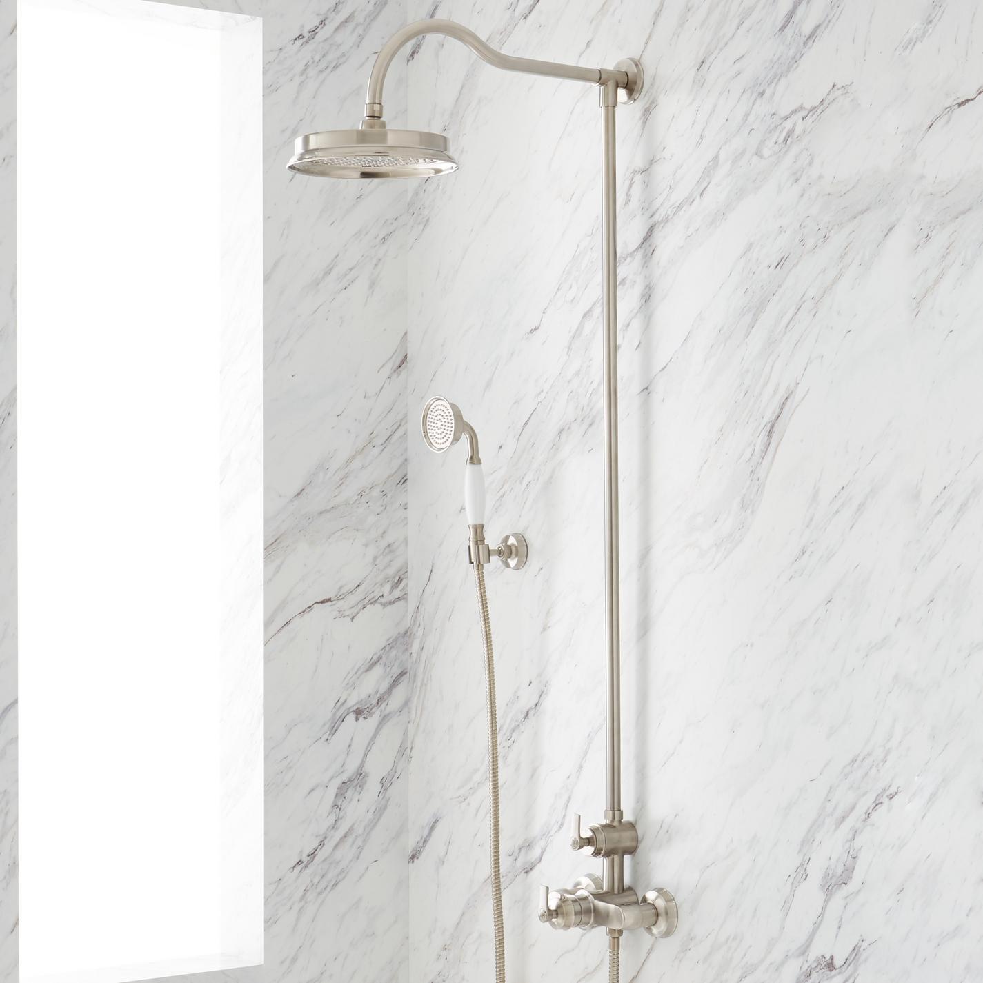 Cooper Thermostatic Exposed Pipe Shower with Hand Shower Signature