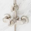 Cooper Thermostatic Exposed Pipe Shower with Hand Shower - Brushed Nickel, , large image number 3