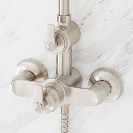 Cooper Thermostatic Exposed Pipe Shower with Hand Shower
