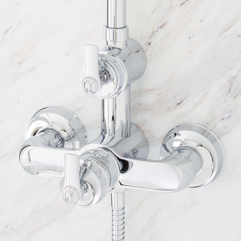 Cooper Thermostatic Exposed Pipe Shower with Hand Shower - Chrome, , large image number 3
