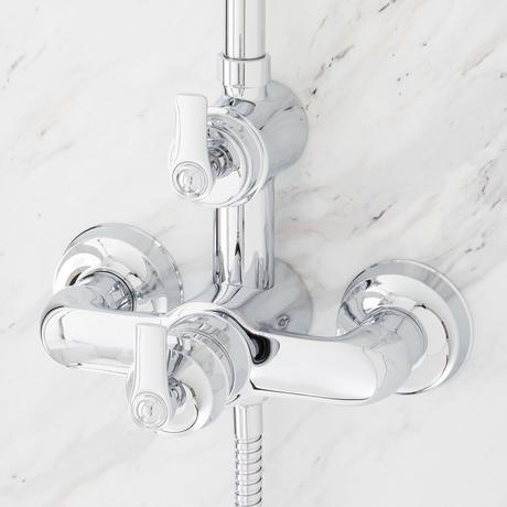 Cooper Thermostatic Exposed Pipe Shower with Hand Shower