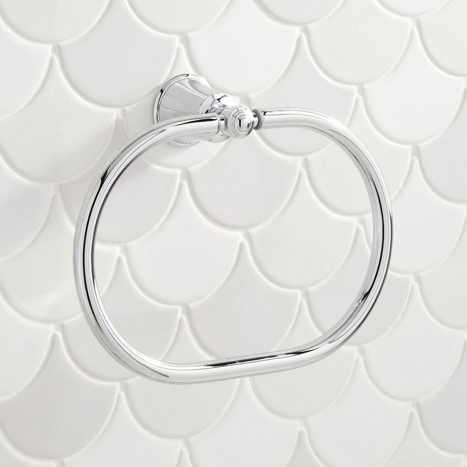 Cooper Towel Ring - Chrome, , large image number 1