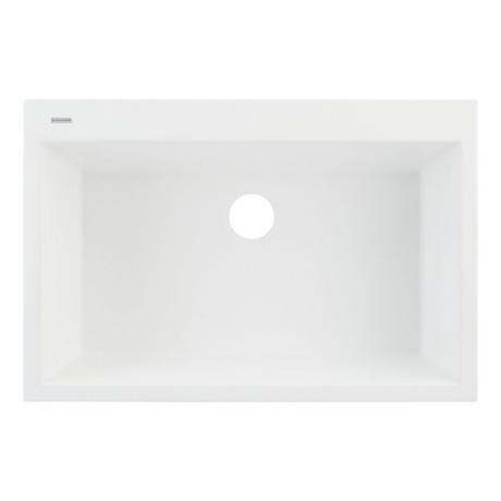 33" Algren Drop-In Granite Composite Sink - Cloud White