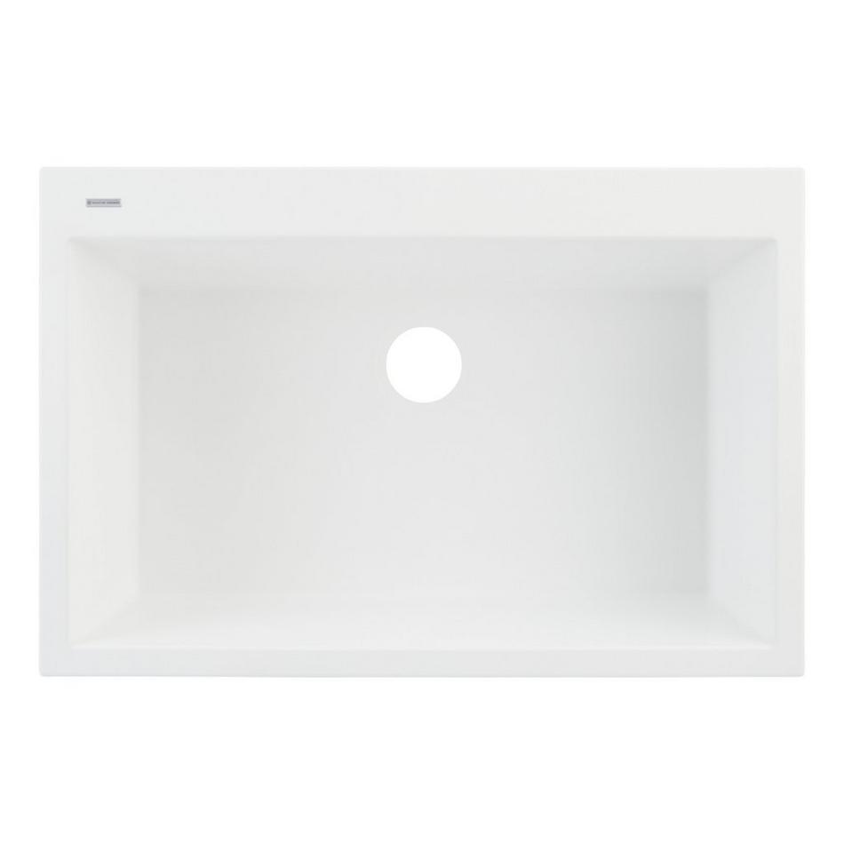 33" Algren Drop-In Granite Composite Sink - Cloud White, , large image number 4