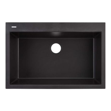 33" Algren Drop-In Granite Composite Sink - Black