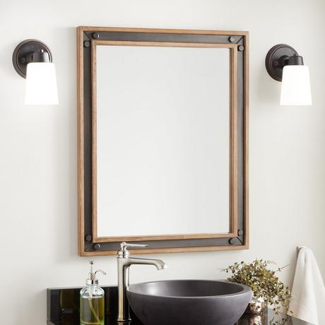 Celebration Bathroom Mirror - Rustic Acacia