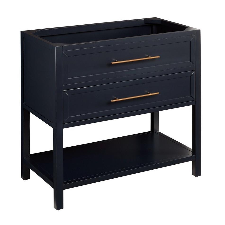 36" Robertson Mahogany Console Vanity - Midnight Navy Blue - Vanity Cabinet Only, , large image number 0