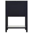24" Robertson Mahogany Console Vanity for Rectangular Undermount Sink - Midnight Navy Blue, , large image number 6