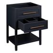 24" Robertson Mahogany Console Vanity - Midnight Navy Blue - Vanity Cabinet Only, , large image number 1