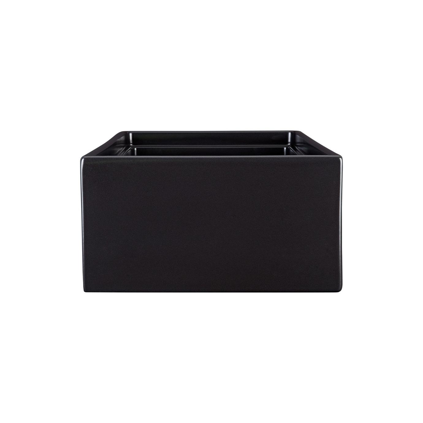 33" Atlas DoubleBowl Stainless Steel Farmhouse Sink Curved Apron Gunmetal Black Signature