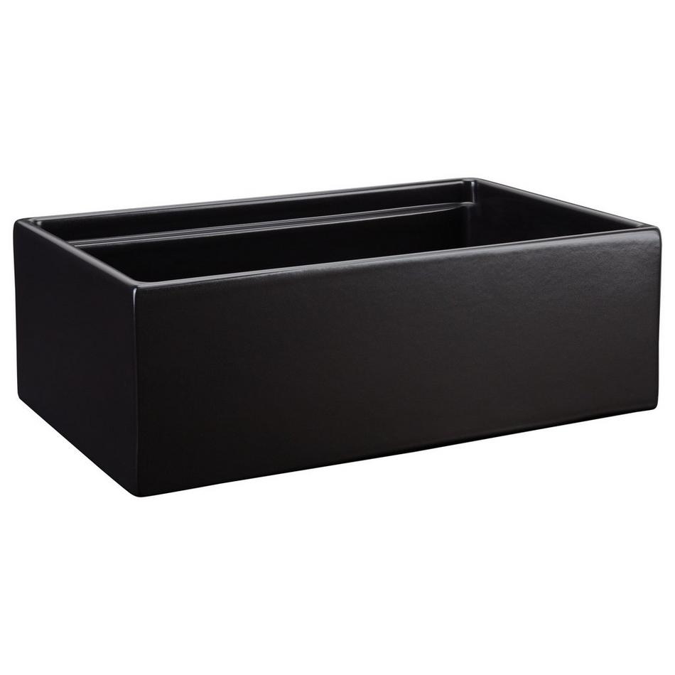 30" Brumfield Fireclay Farmhouse Sink - Matte Black, , large image number 1