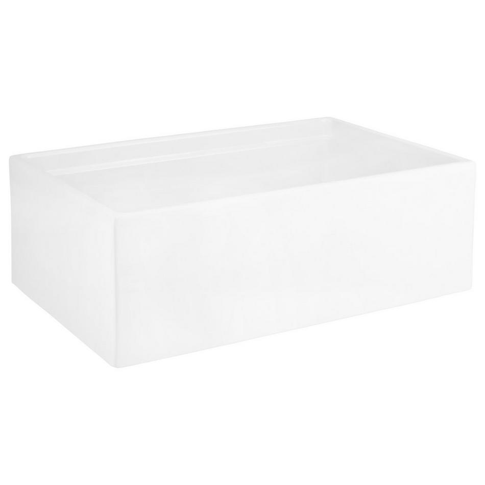 30" Brumfield Fireclay Farmhouse Sink - White, , large image number 3