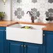 30" Brumfield Fireclay Farmhouse Sink - White, , large image number 1