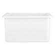 18" Derin Square Undermount Fireclay Prep Sink - White, , large image number 1